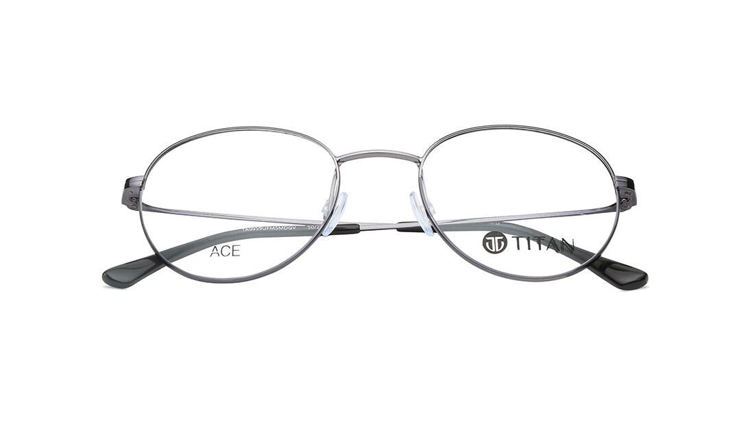 Grey Round Rimmed Eyeglasses(TA0059UFM5MDGV)