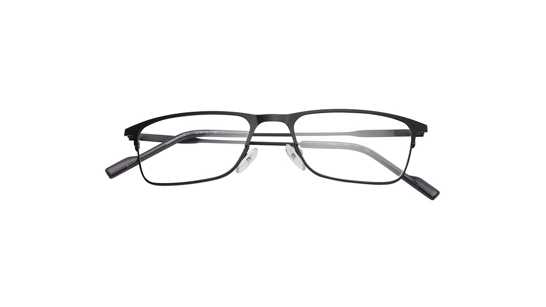 Black Rimmed Unisex Eyeglasses (TA0062UFM1MBLV|52)