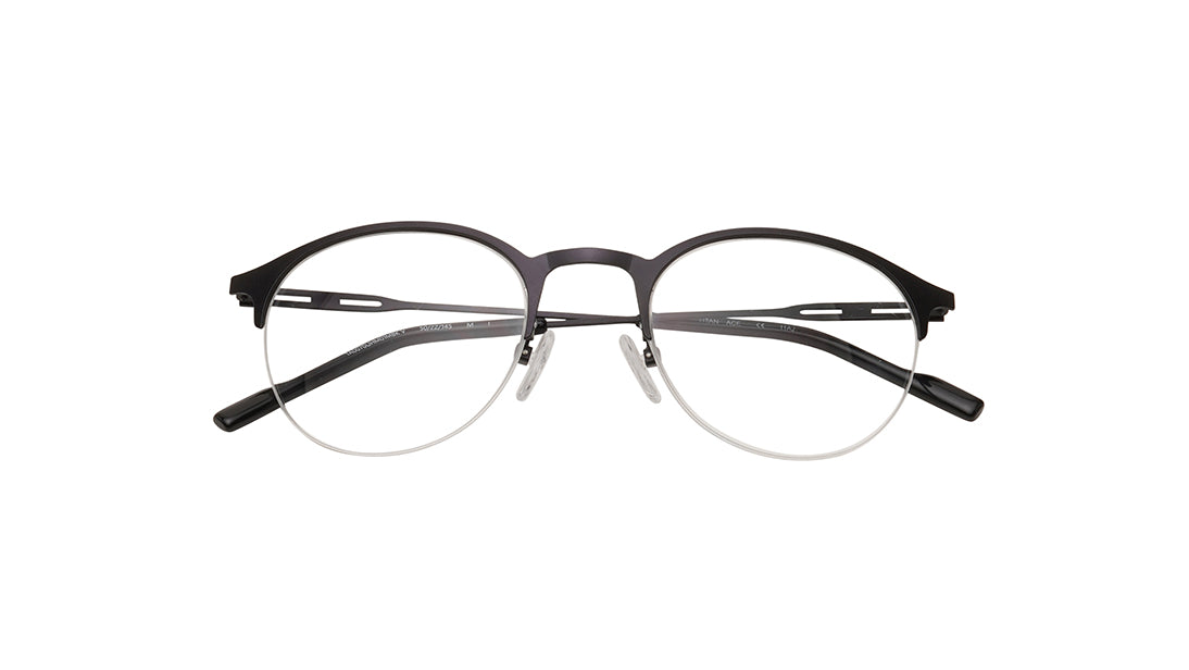 Black Semi rimmed Unisex Eyeglasses (TA0070UHM01MBKV|50)