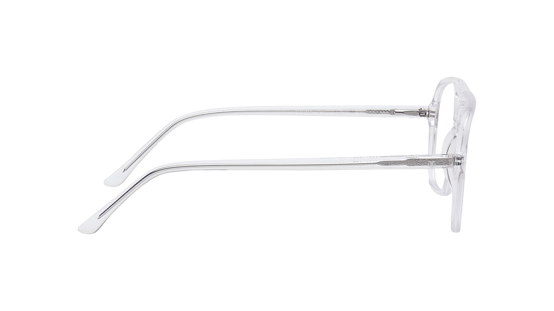 Transparent Square Rimmed Eyeglasses for Men