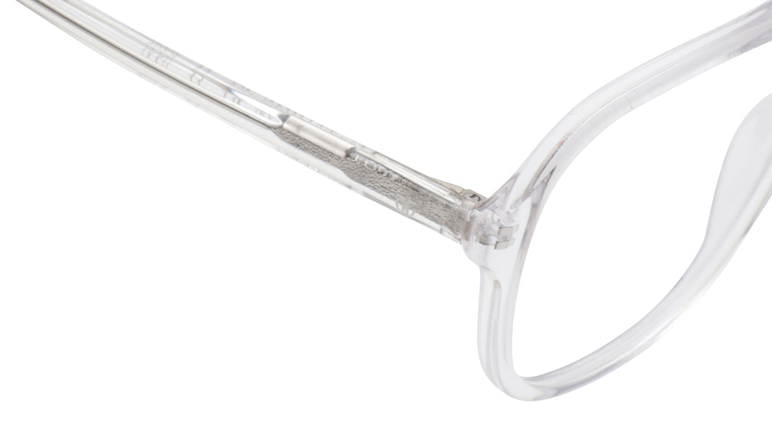 Transparent Square Rimmed Eyeglasses for Men