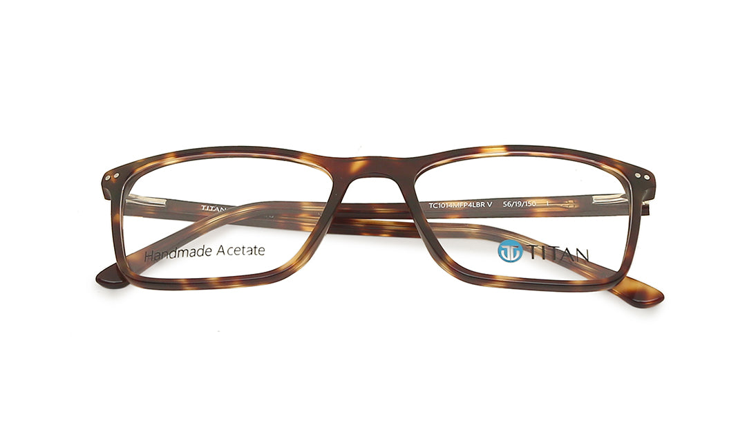 Rectangle Rimmed Men Eyeglasses (TC1014MFP4LBRV|56)