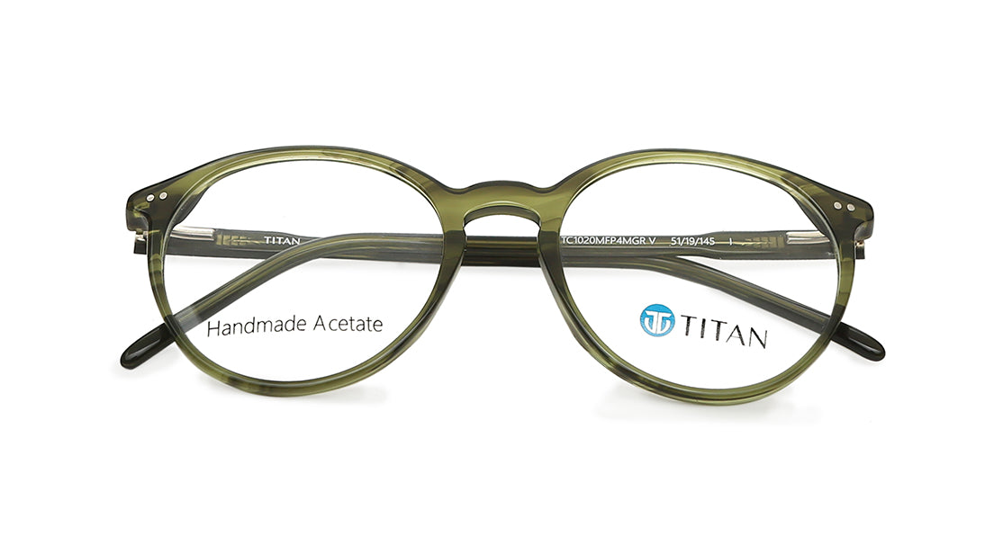 Round Rimmed Men Eyeglasses (TC1020MFP4MGRV|51)