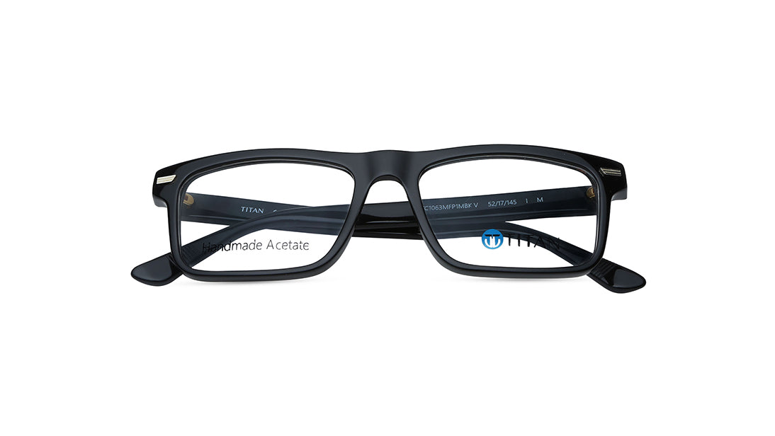 Black Rectangle Men Eyeglasses (TC1063MFP1MBKV|52)