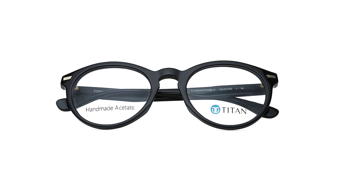 Black Round Men Eyeglasses (TC1065MFP1MBKV|52)