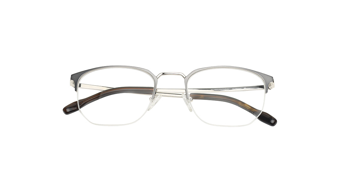 Black Semi-Rimmed Unisex Eyeglasses (TC1092UHM2MDGV|51)