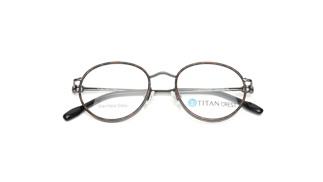 Brown Rimmed Unisex Eyeglasses (TC1093UFM1MDGV|50)
