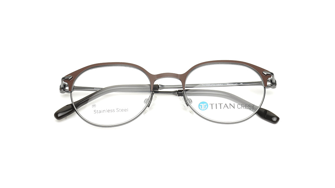 Brown Rimmed Unisex Eyeglasses (TC1095UFM1MBRV|50)