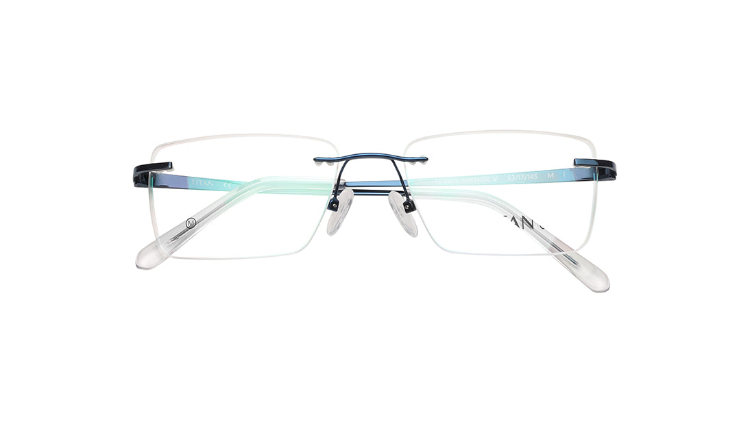 Square Rimless Unisex Eyeglasses (TC1096URM3MBLV|53)