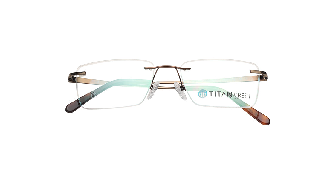 Square Rimless Unisex Eyeglasses (TC1096URM4MBRV|53)
