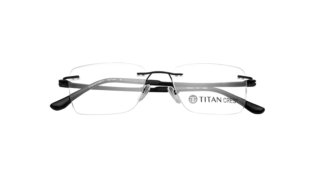 Square Rimless Unisex Eyeglasses (TC1097URC1MBKV|53)