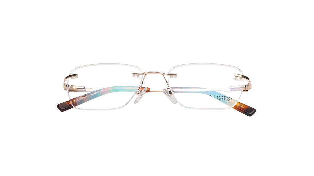 Square Rimless Unisex Eyeglasses (TC1099URM1MRGV|53)