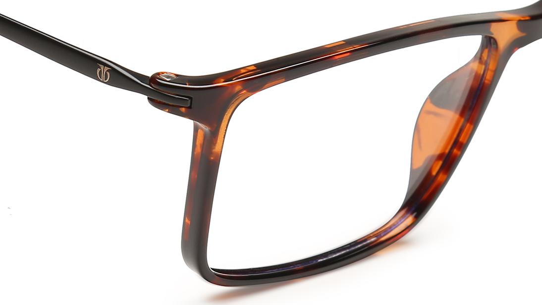 Brown Orange Square Rimmed Eyeglasses (TF1047MFP2|52)