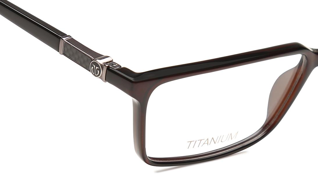 Black Rectangle Rimmed Eyeglasses (TF1150MFC1|54)