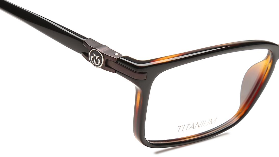 Black Rectangle Rimmed Eyeglasses (TF1151MFC1|54)