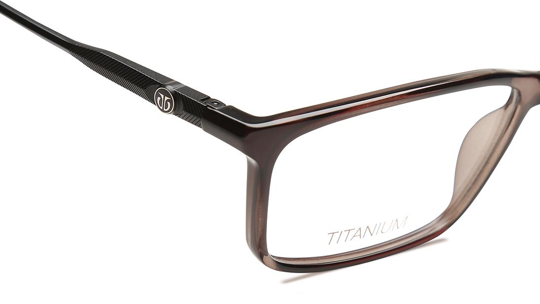 Black Rectangle Rimmed Eyeglasses (TF1153MFC1|54)