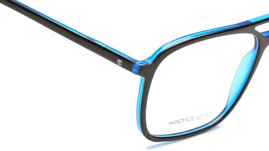 Black Square Rimmed Eyeglasses (TI1035MFP2|55)