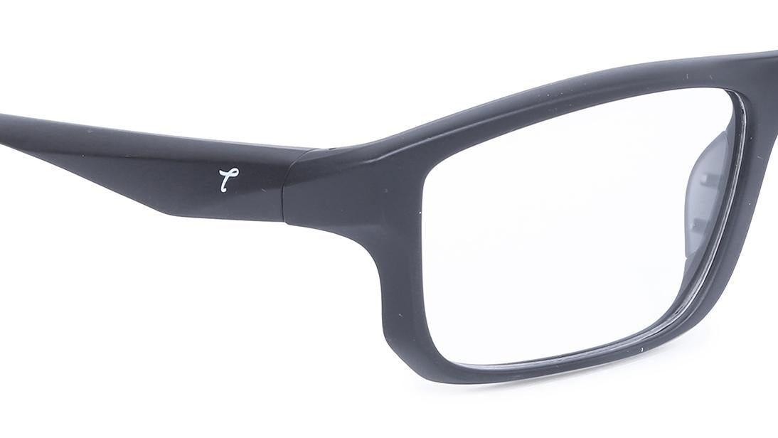 Black Rectangle Rimmed Eyeglasses (TS1002MFP1|52)