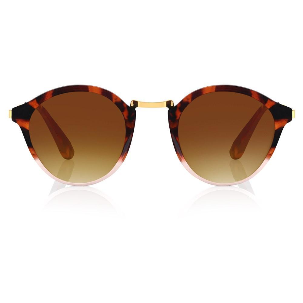 Brown Orange Oval Women Sunglasses (C085BR2F|54)