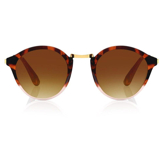 Brown Orange Oval Women Sunglasses (C085BR2F|54)