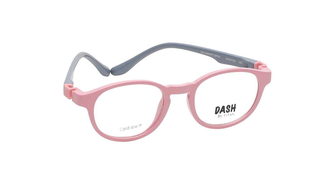 Pink Square Rimmed Kids Eyeglasses