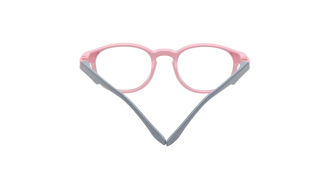 Pink Square Rimmed Kids Eyeglasses