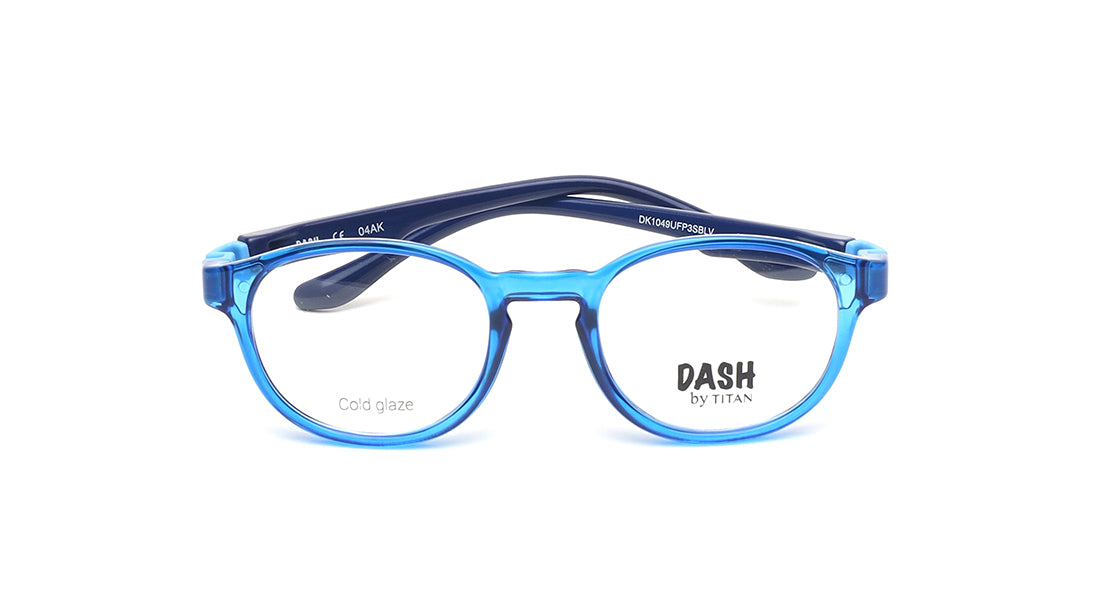 Blue Square Rimmed Kids Eyeglasses