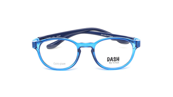 Blue Square Rimmed Kids Eyeglasses