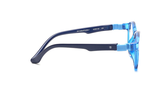 Blue Square Rimmed Kids Eyeglasses