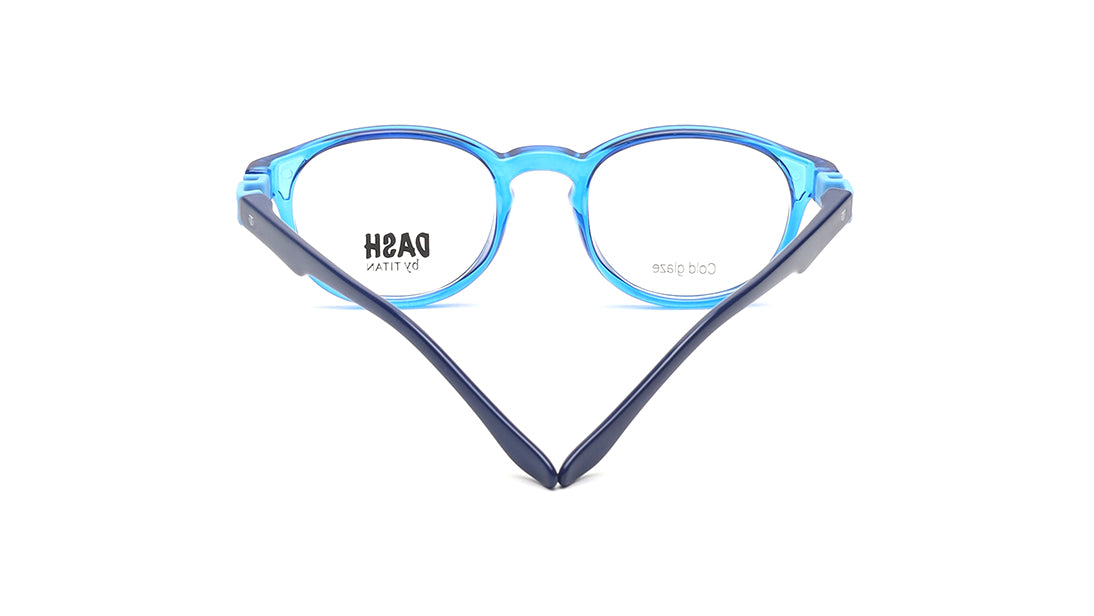 Blue Square Rimmed Kids Eyeglasses