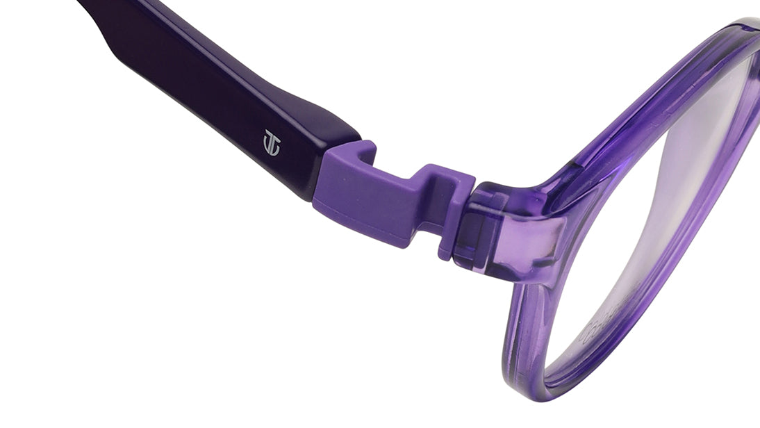 Purple CatEye Rimmed Eyeglasses(DK1052GFP1MPLV)