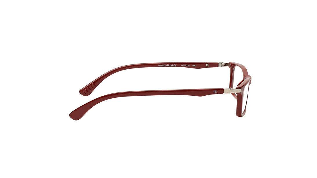 Maroon Rectangle Rimmed Eyeglasses(DK1057UFP2MRDV)