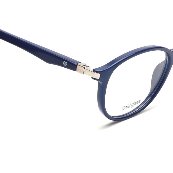Blue Round Rimmed Kids Eyeglasses