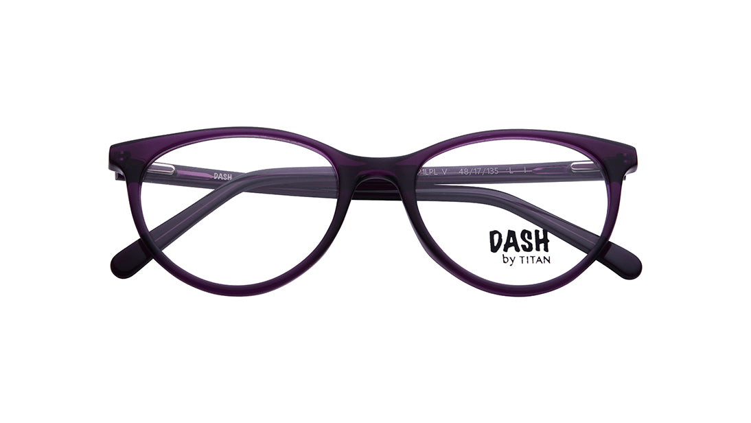 Purple CatEye Rimmed Kids Eyeglasses (DK1066FFP1LPLV|48)