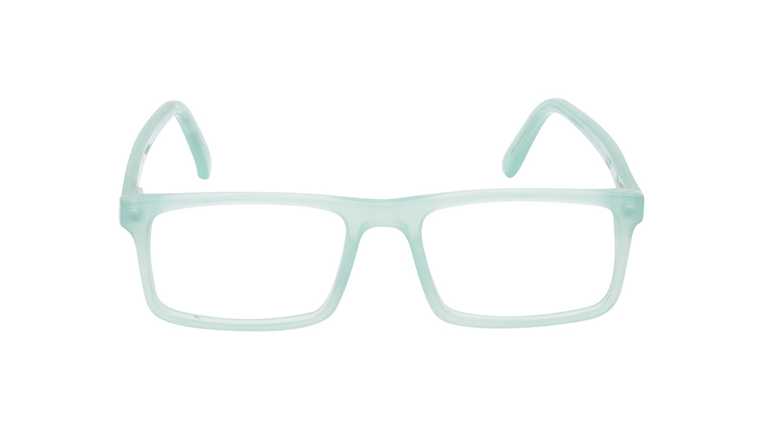 Green Rectangle Kids Rimmed Eyeglasses(DK1071UFP1MGRV|47)