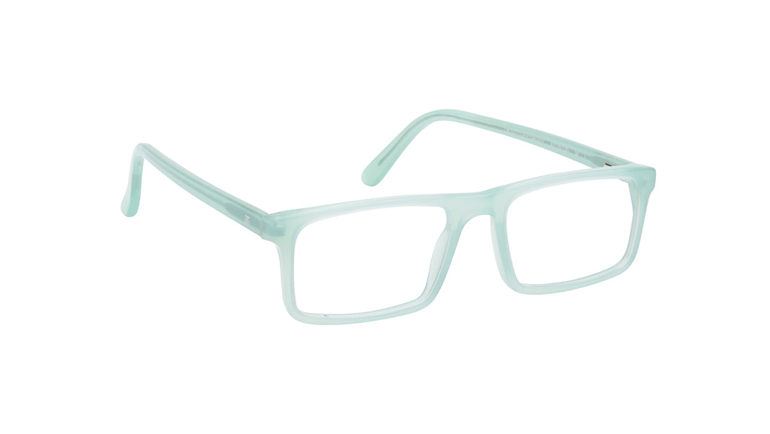 Green Rectangle Kids Rimmed Eyeglasses(DK1071UFP1MGRV|47)