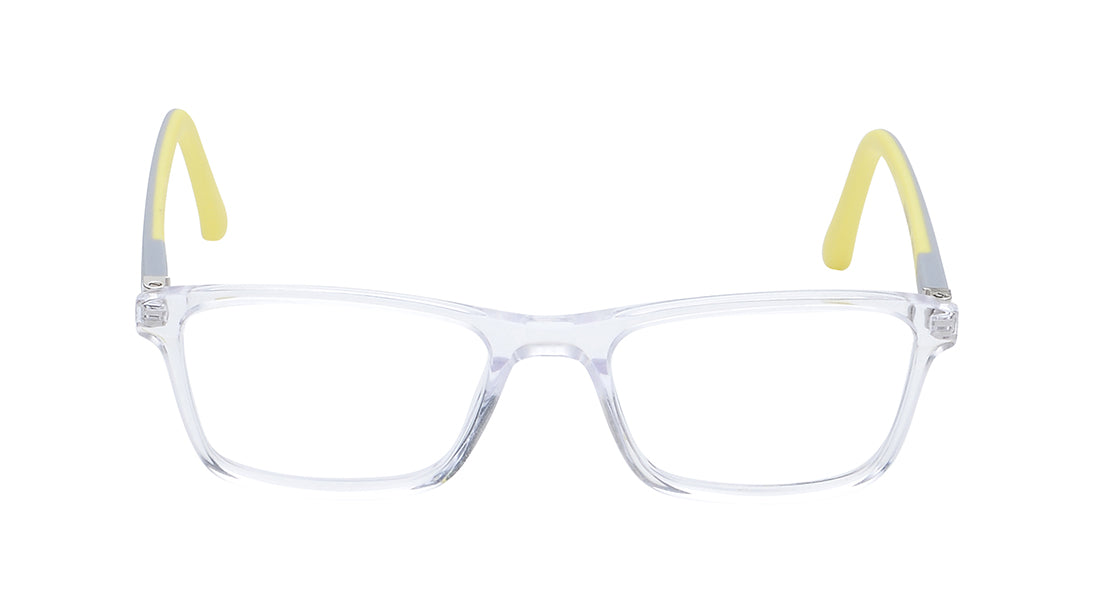 Transparent Rectangle Rimmed Eyeglasses for Kids