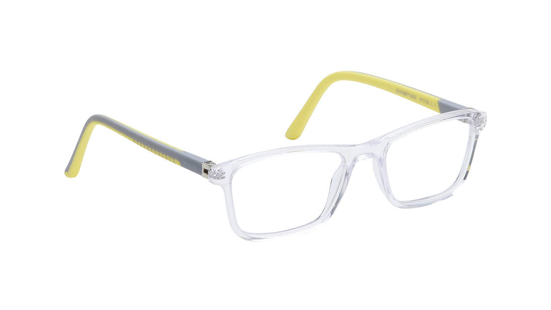 Transparent Rectangle Rimmed Eyeglasses for Kids
