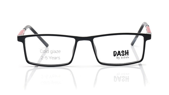 Black Rectangle Rimmed Eyeglasses for Kids
