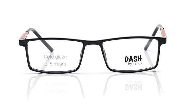 Black Rectangle Rimmed Eyeglasses for Kids