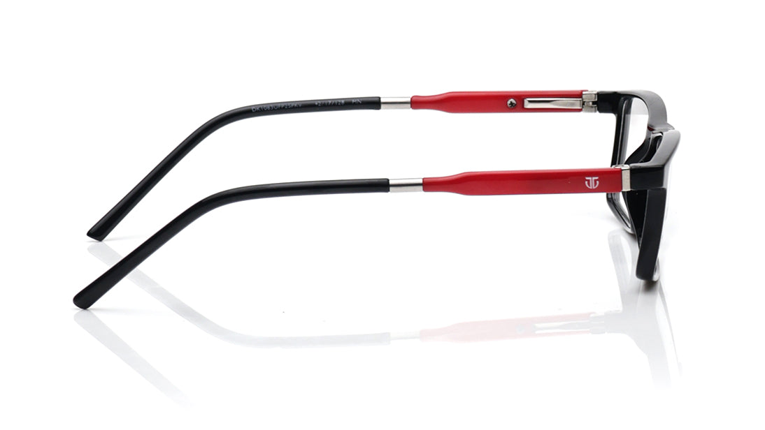 Black Rectangle Rimmed Eyeglasses for Kids