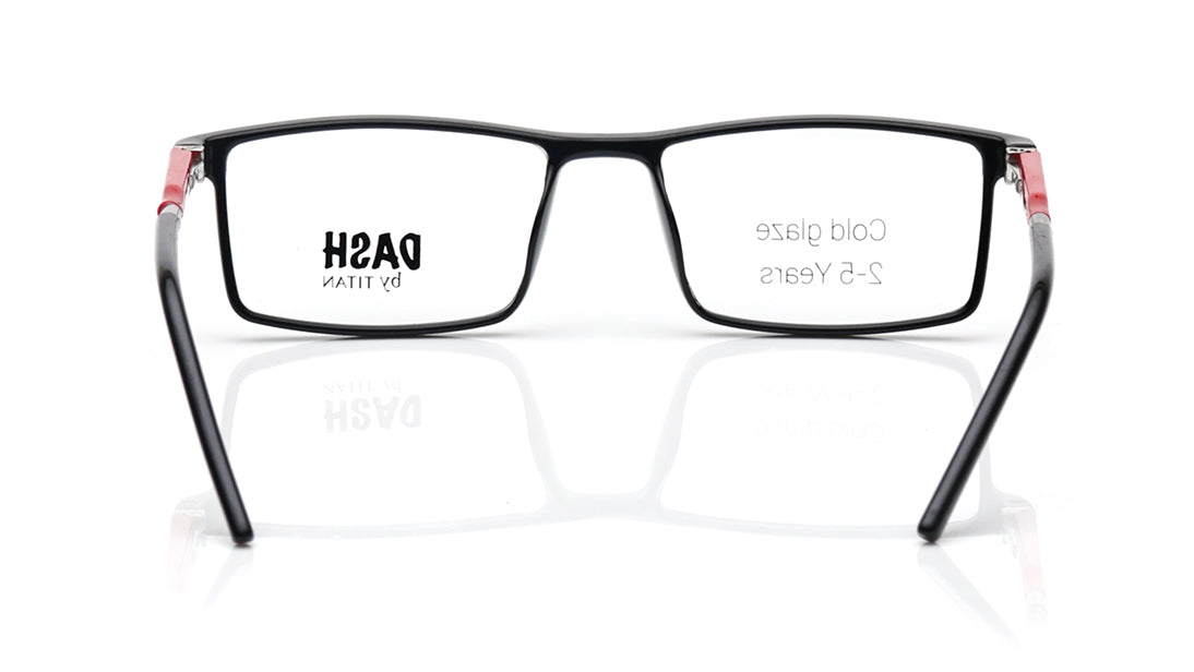 Black Rectangle Rimmed Eyeglasses for Kids
