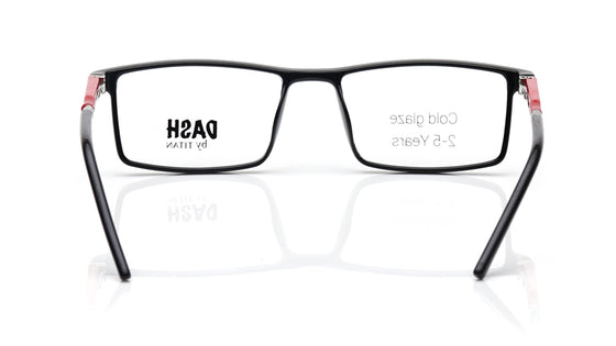 Black Rectangle Rimmed Eyeglasses for Kids