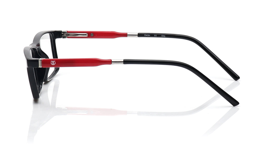 Black Rectangle Rimmed Eyeglasses for Kids