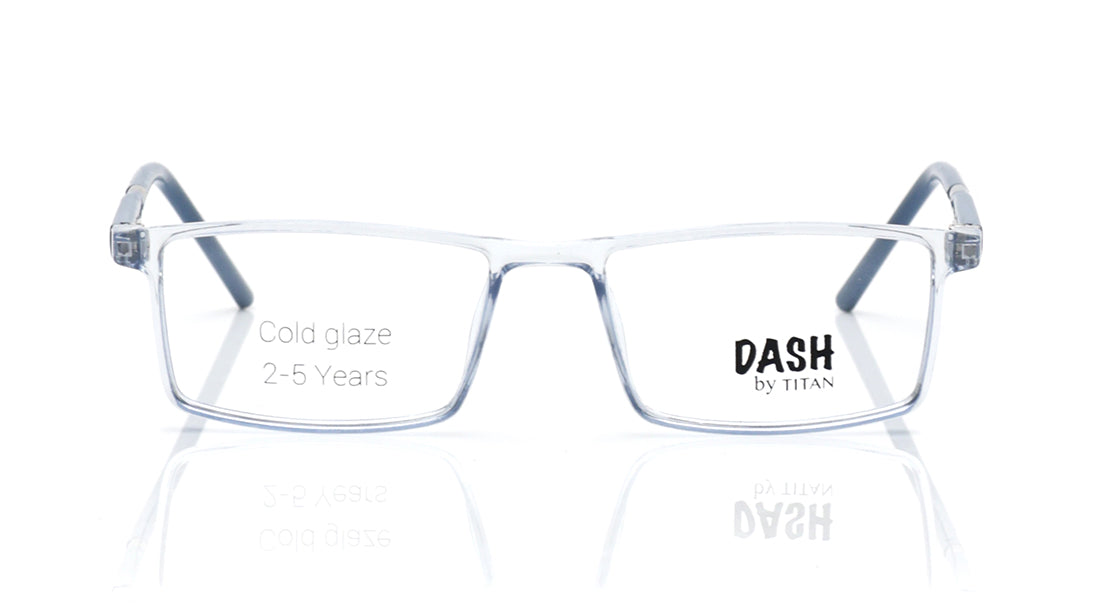 Blue  Rectangle Rimmed Eyeglasses for Kids