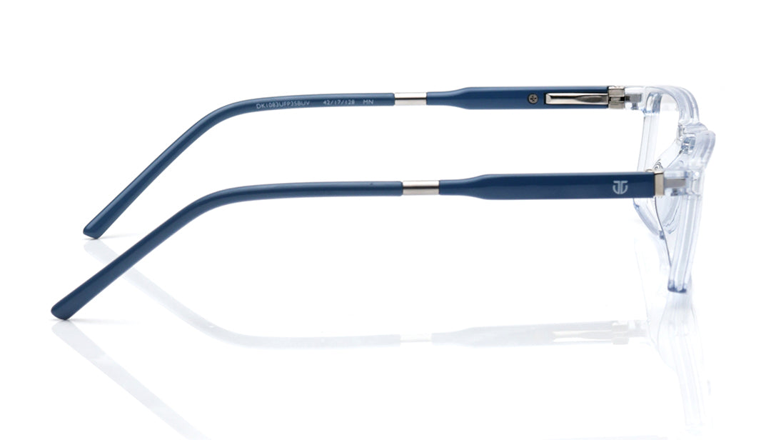 Blue  Rectangle Rimmed Eyeglasses for Kids