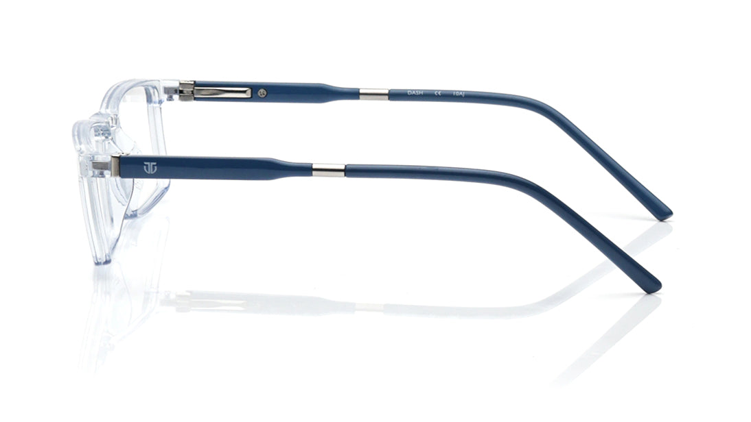 Blue  Rectangle Rimmed Eyeglasses for Kids