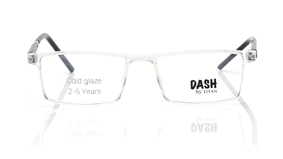 Crystal Rectangle Rimmed Eyeglasses for Kids