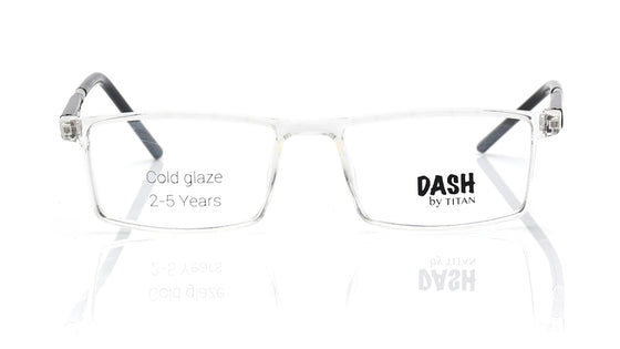 Crystal Rectangle Rimmed Eyeglasses for Kids