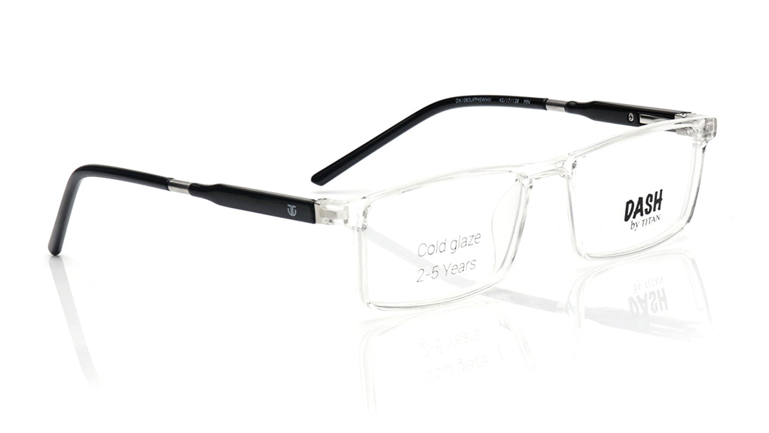 Crystal Rectangle Rimmed Eyeglasses for Kids